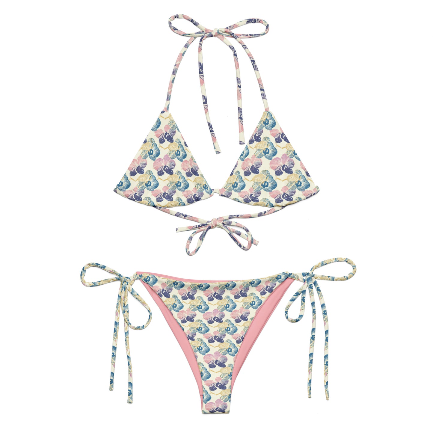 Pastel Japan Orchid Triangle Bikini