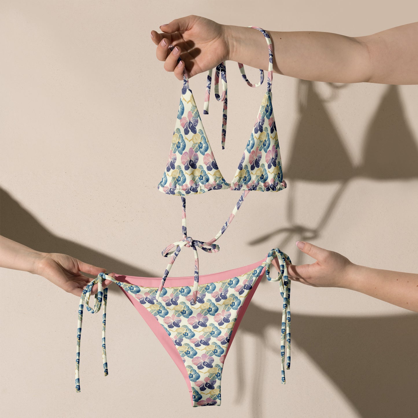 Pastel Japan Orchid Triangle Bikini