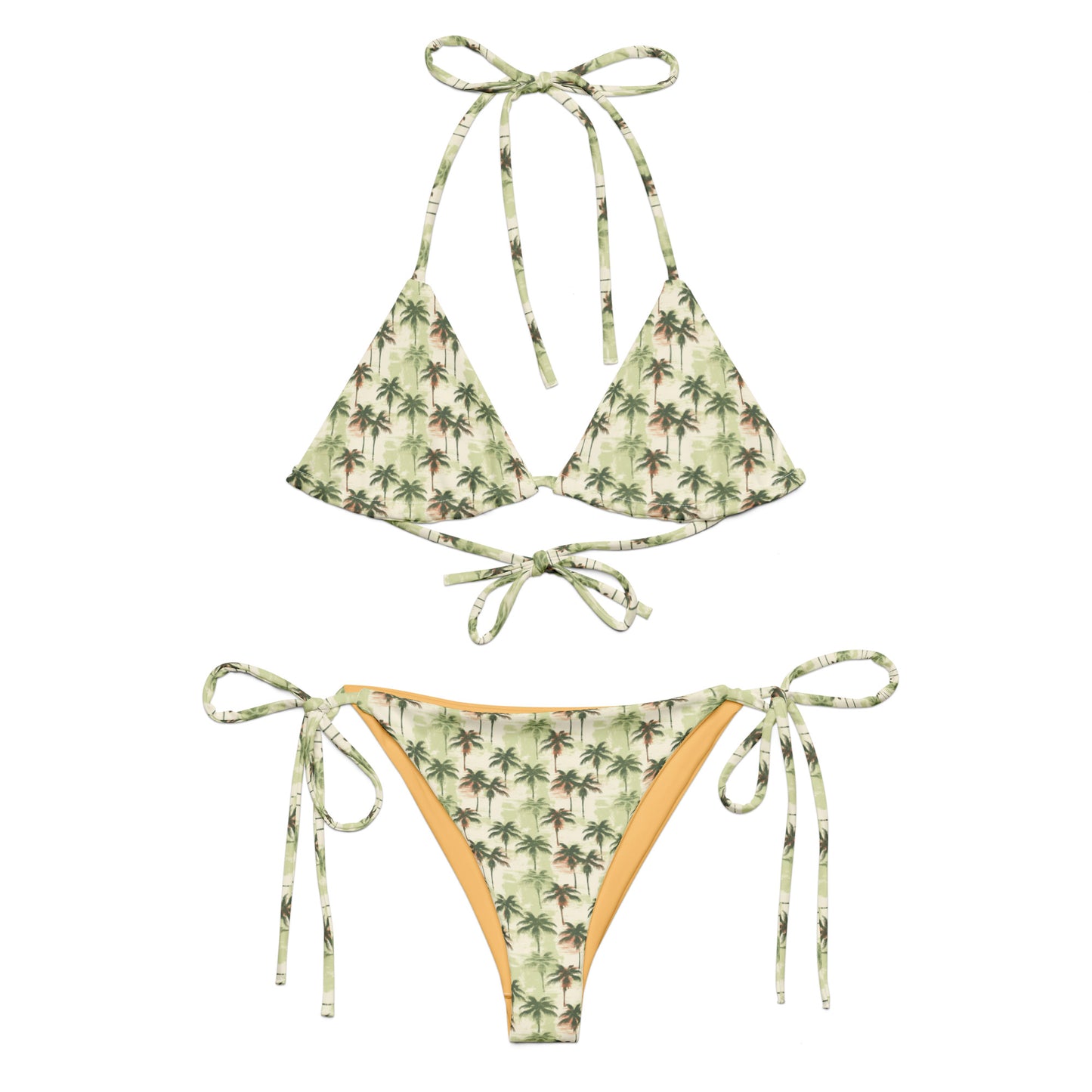 Island Brazil Palm Tree Triangle Bikini