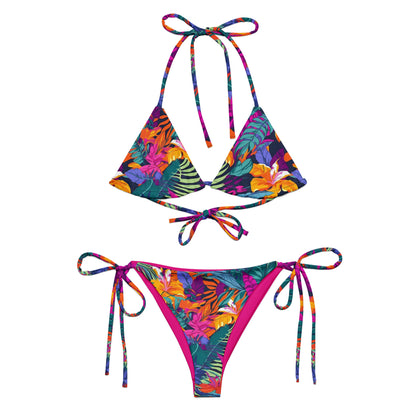 Tropical Jungle Garden Triangle Bikini