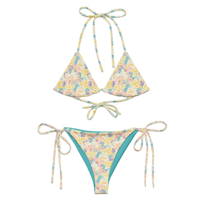 Pastel Orchid Garden Triangle Bikini