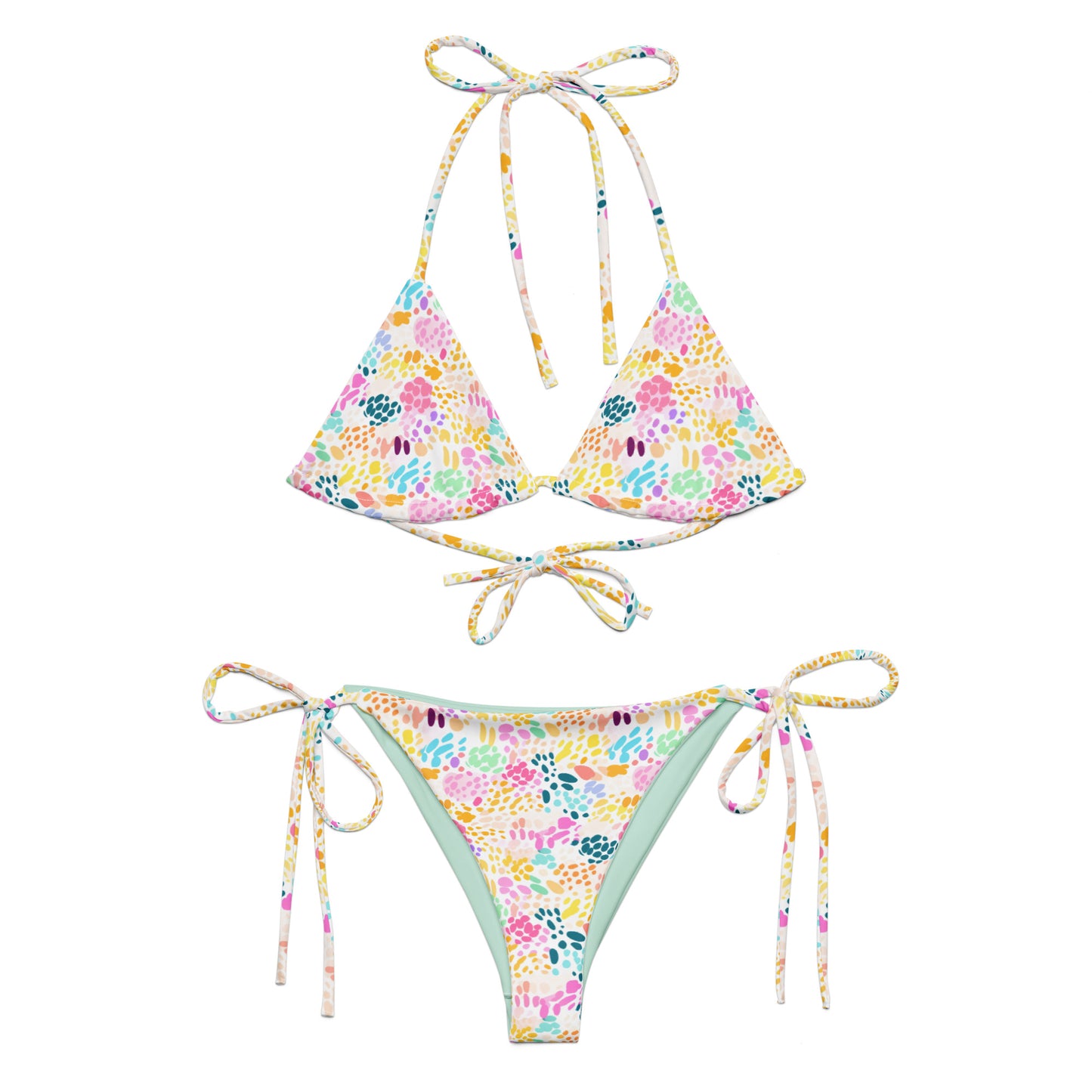 Candy Panther Animal Print Triangle Bikini