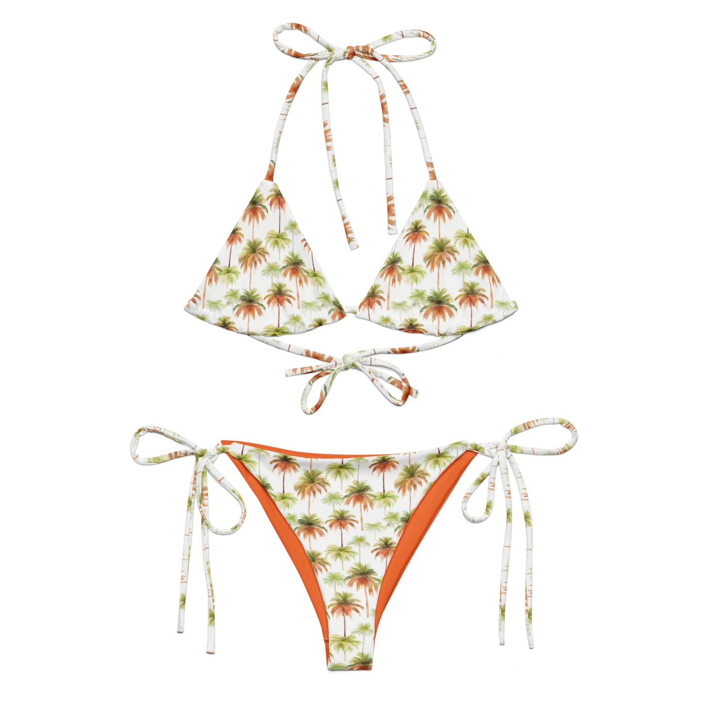 Sunset Palm Tree Brazilian Triangle Bikini