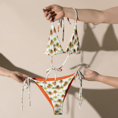 Sunset Palm Tree Brazilian Triangle Bikini