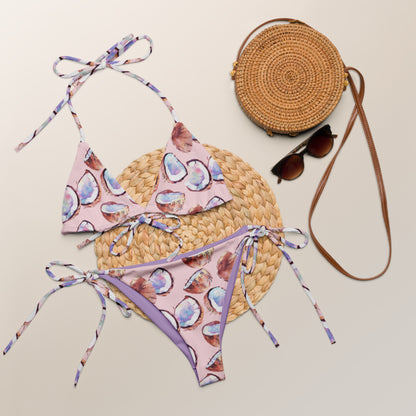 Pink Coconut Fruit Triangle Bikini