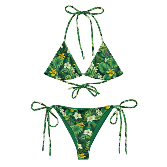 Green Garden Brazil Triangle Bikini