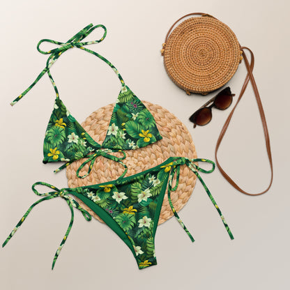 Green Garden Brazil Triangle Bikini