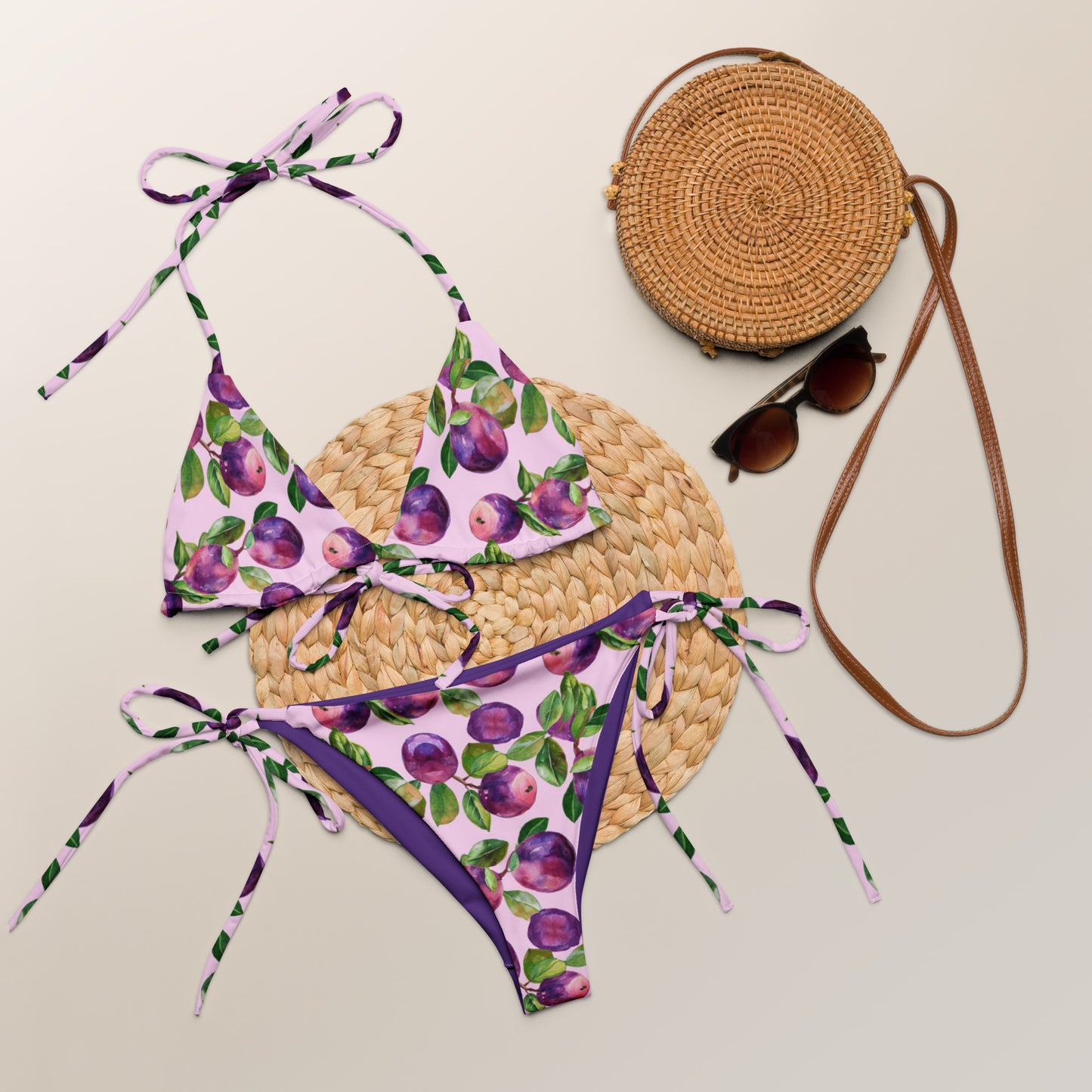 Prune Fruit Triangle Bikini