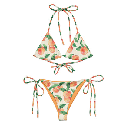 Peachy Peach Fruit Triangle Bikini