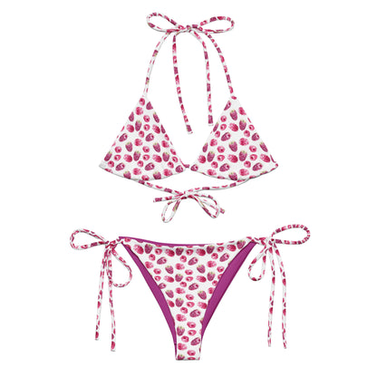 Raspberry Fruit Triangle Bikini