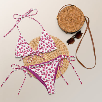 Raspberry Fruit Triangle Bikini