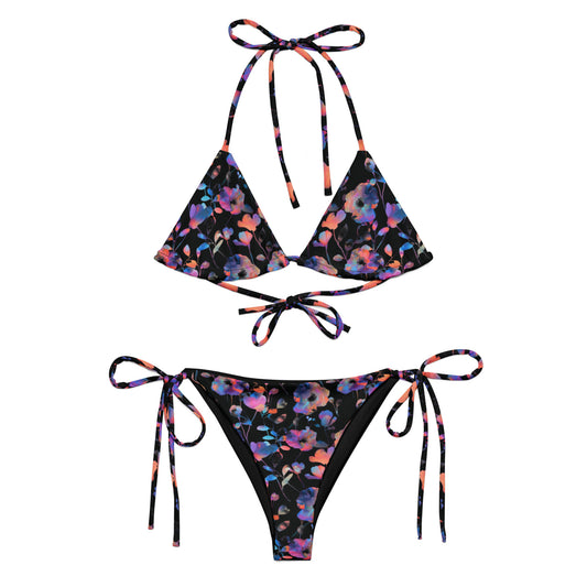 Holographic Flowers Triangle Bikini