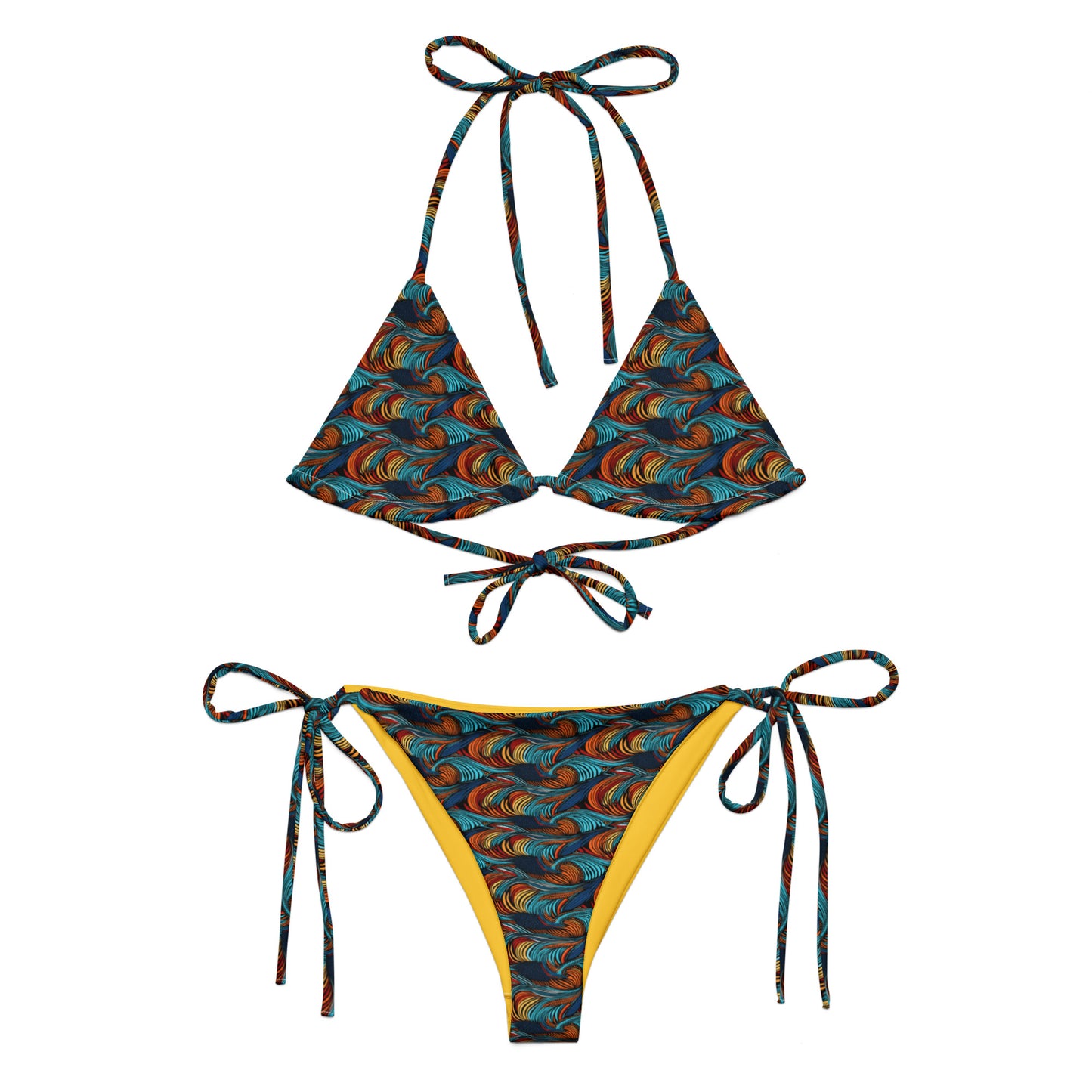 South Africa Waves Triangle Bikini