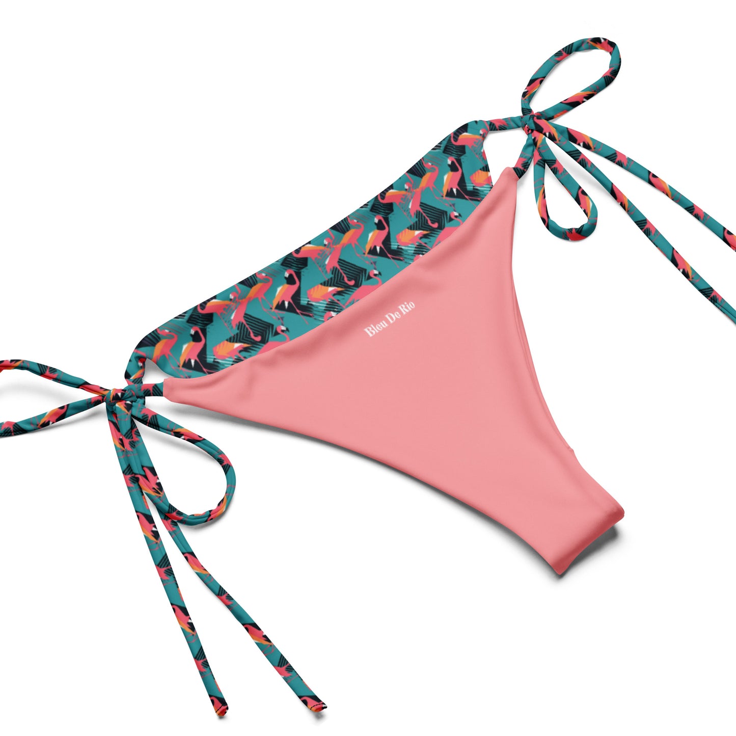 90's Flamingo Animal Print Triangle Bikini