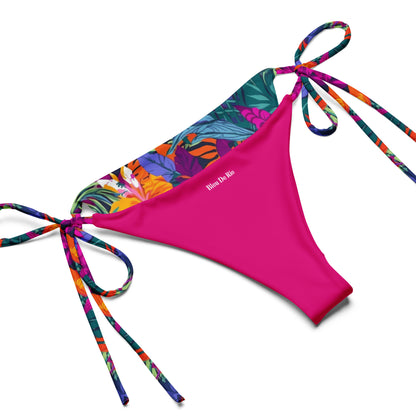 Tropical Jungle Garden Triangle Bikini