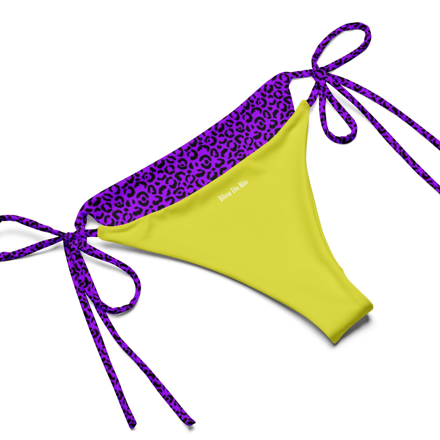 Purple Leopard Animal Print Triangle Bikini