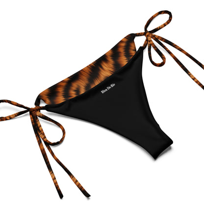 Tiger Fur Animal Print Triangle Bikini