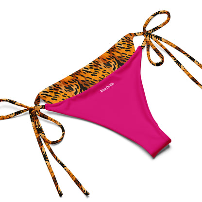 Caramel Feline Animal Print Triangle Bikini