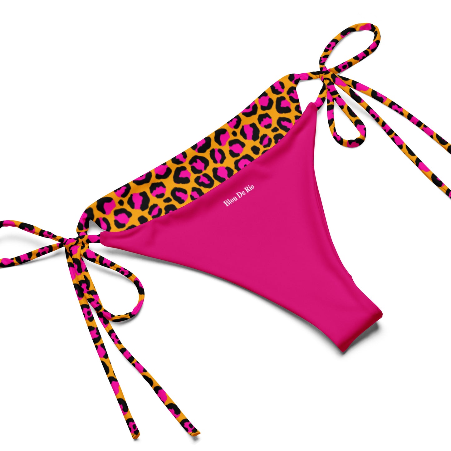 Fuchsia Cheetah Animal Print Triangle Bikini