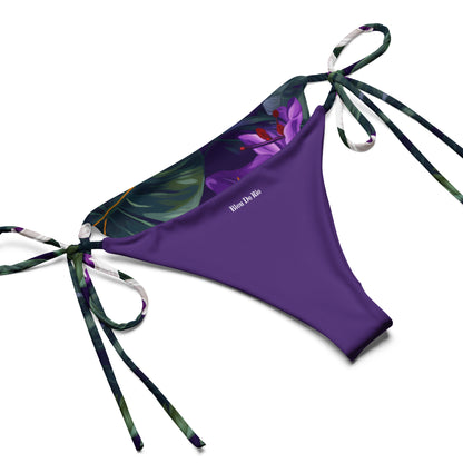 Purple Jungle Triangle Bikini