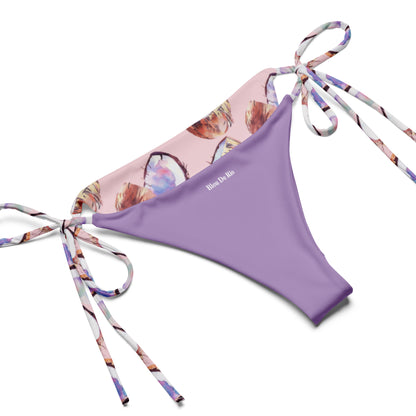 Pink Coconut Fruit Triangle Bikini