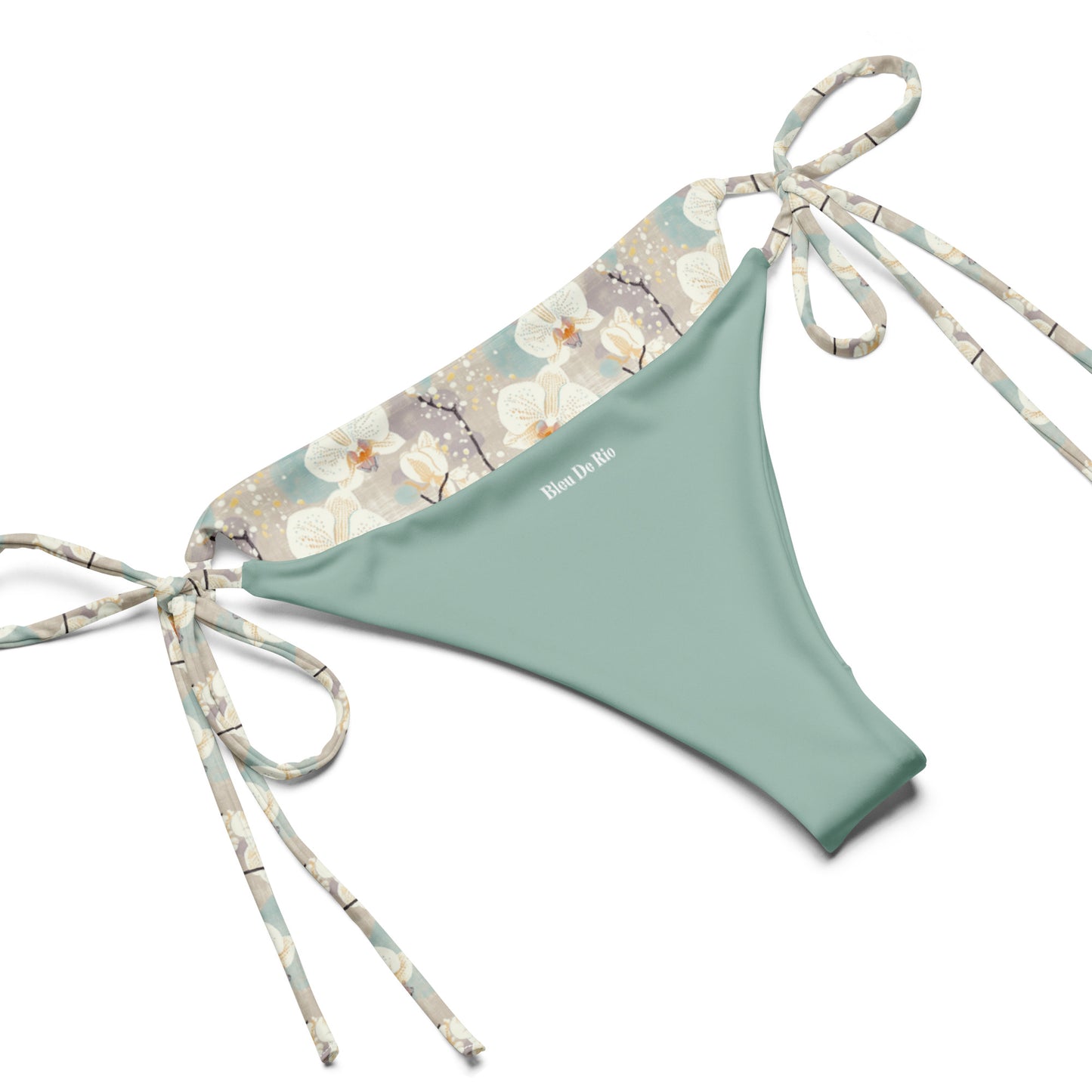 Dusty Japanese Orchids Triangle Bikini