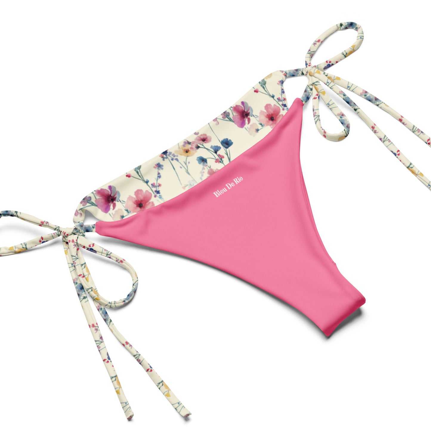 Delicat Pink Japanese Flowers Triangle Bikini