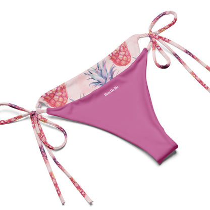 Pinkish Pineapple Fruit Triangle Bikini