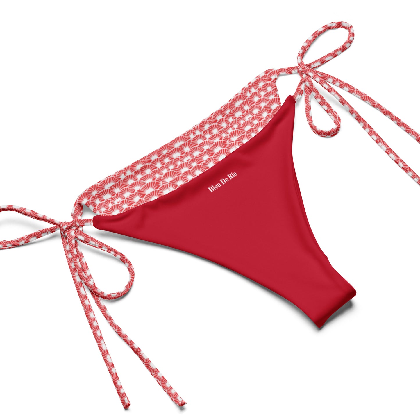 White And Red Fan Japan Triangle Bikini