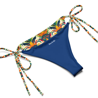 Brazil Carnival Mask Print Triangle Bikini