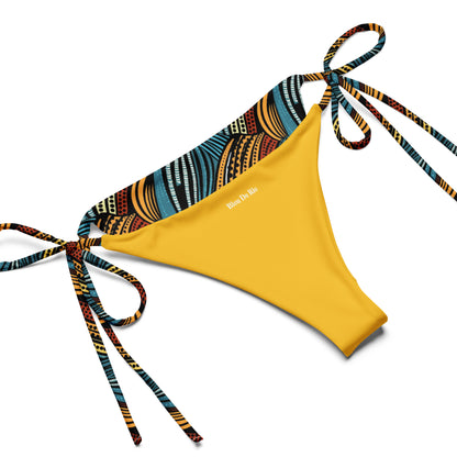 African Multicolors Print Triangle Bikini