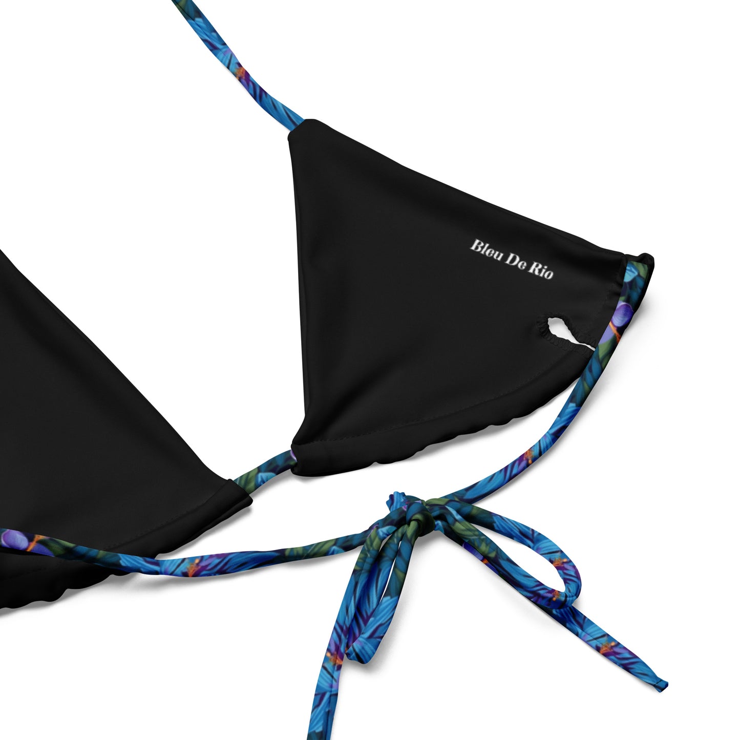 Dark Blue Night Jungle Triangle Bikini