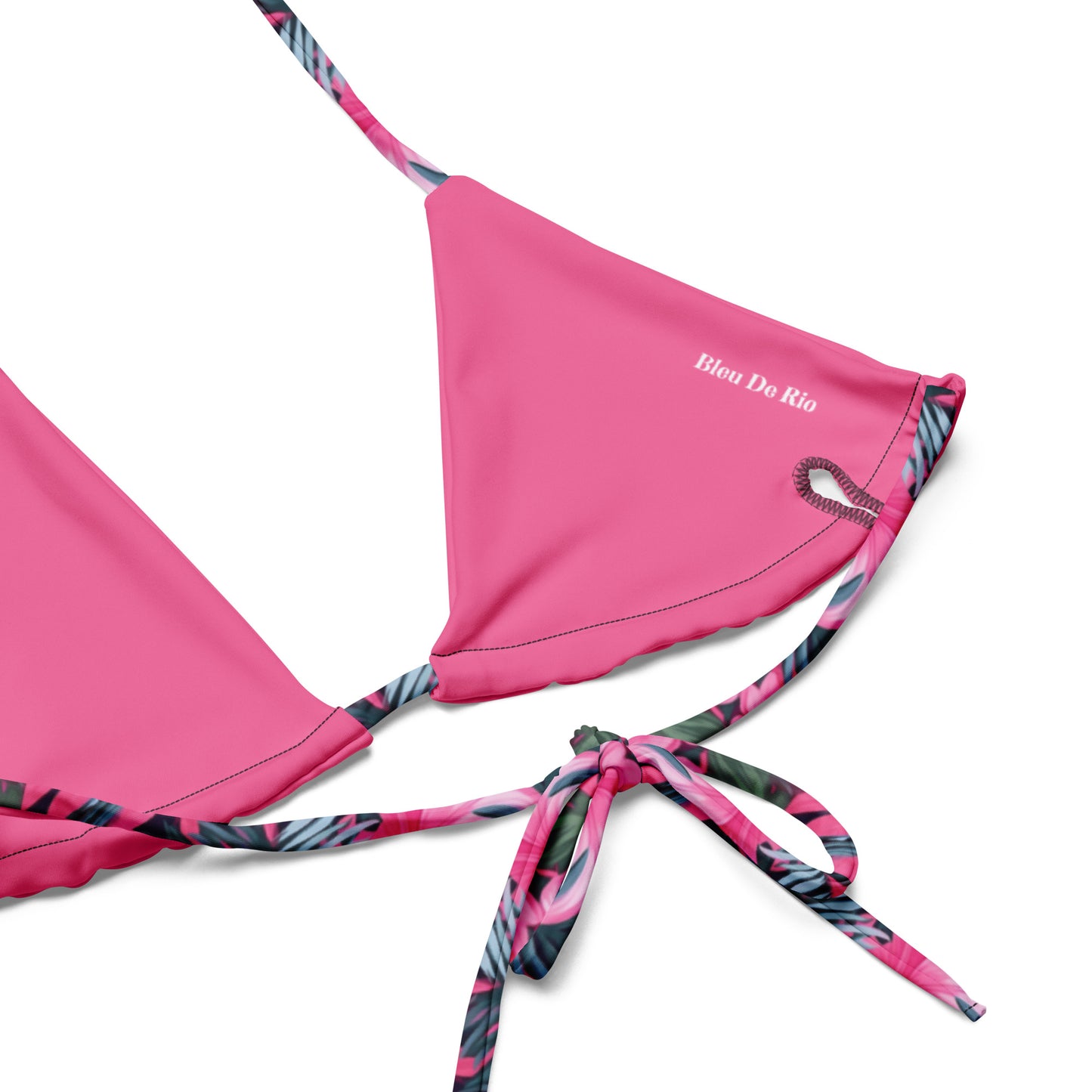 Hawaii Pink Hibicus Flora Triangle Bikini