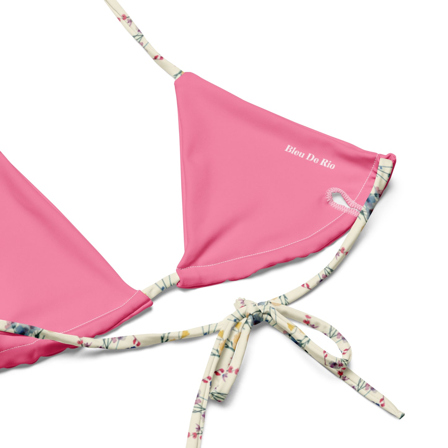 Delicat Pink Japanese Flowers Triangle Bikini