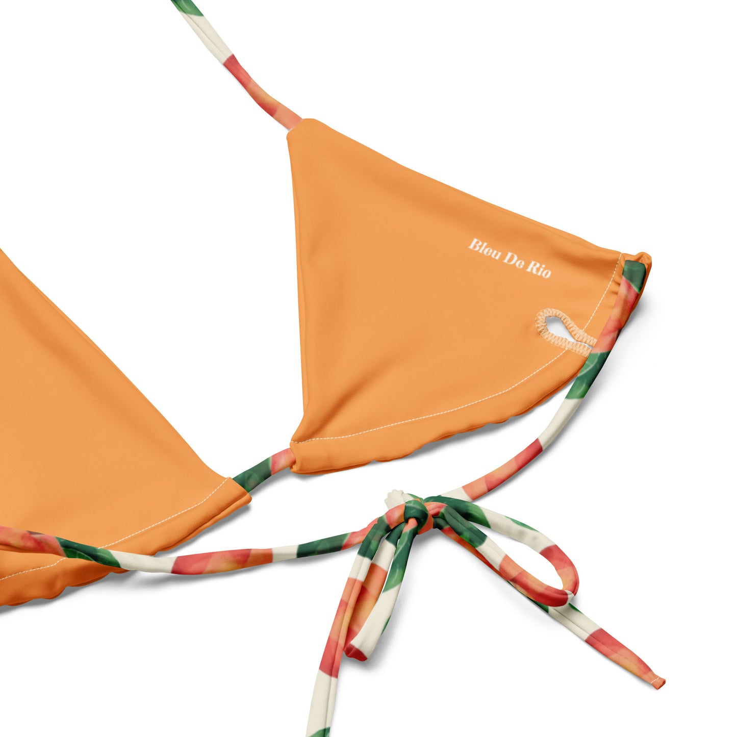 Peachy Peach Fruit Triangle Bikini