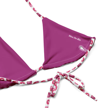 Raspberry Fruit Triangle Bikini