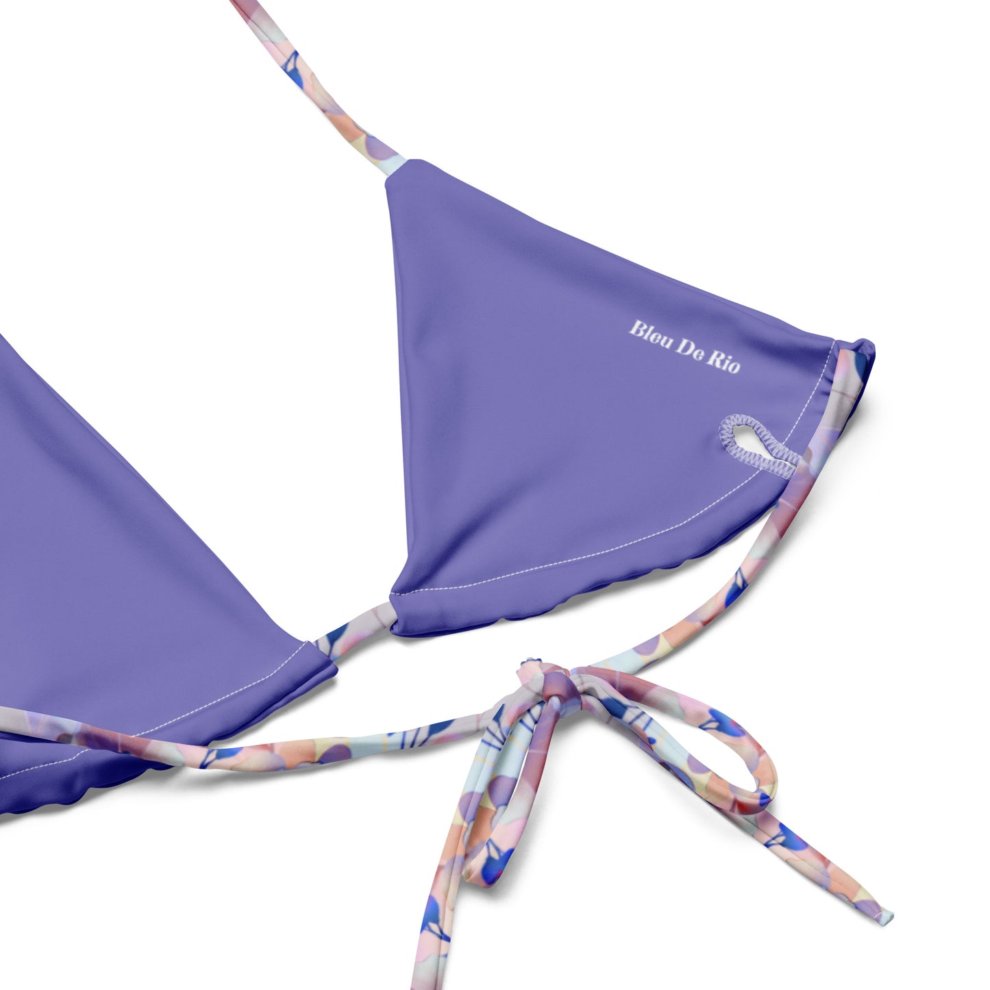 Holographic Fairy Flowers Triangle Bikini